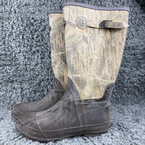 Winchester Series Pro Line Rubber Camo Boots Men's 8 Thinsulate 200 grams - Picture 2 of 10